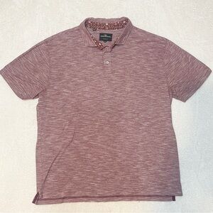 Rodd & Gunn Burgundy Stripe‎ Short Sleeve Business Casual Golf Polo Short 2XL